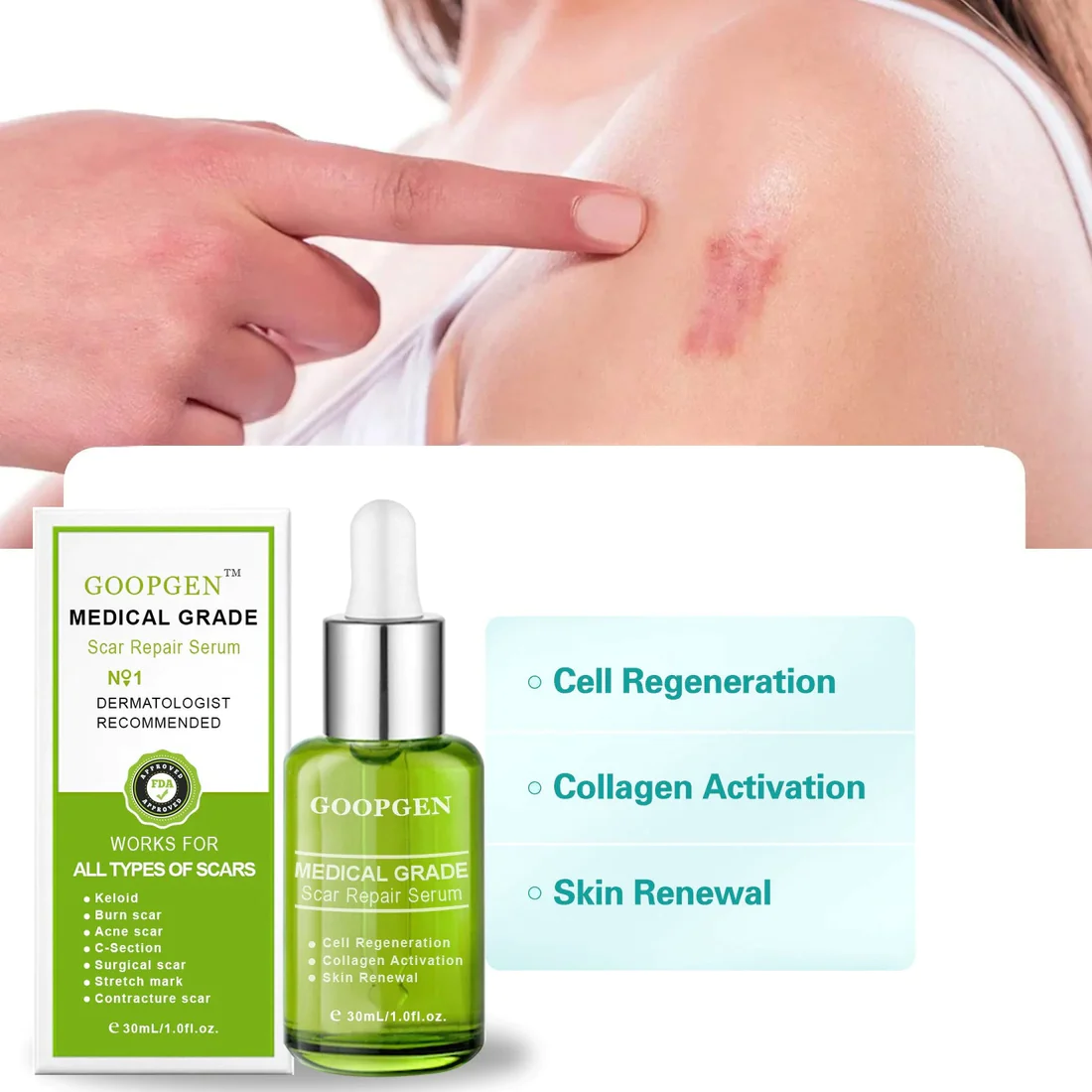 flysmus Advanced Scar Repair Serum