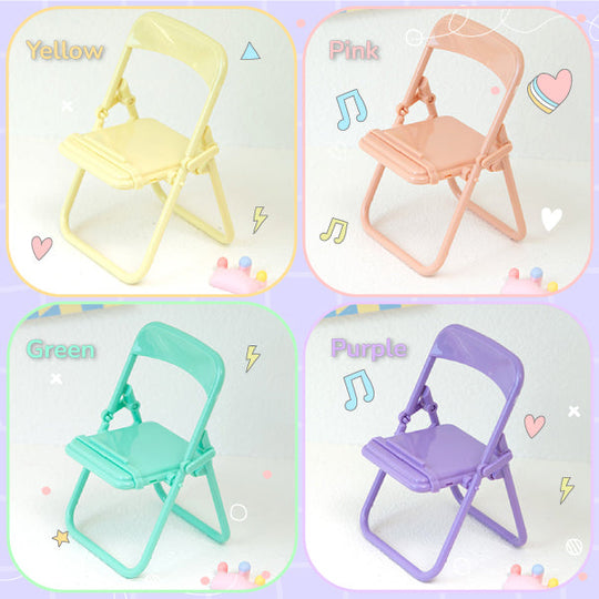 Versatile Mini Folding Chair Phone Stand
