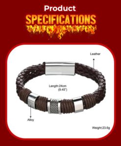 Magnetic Man Charm Masculinity Leather Bracelet