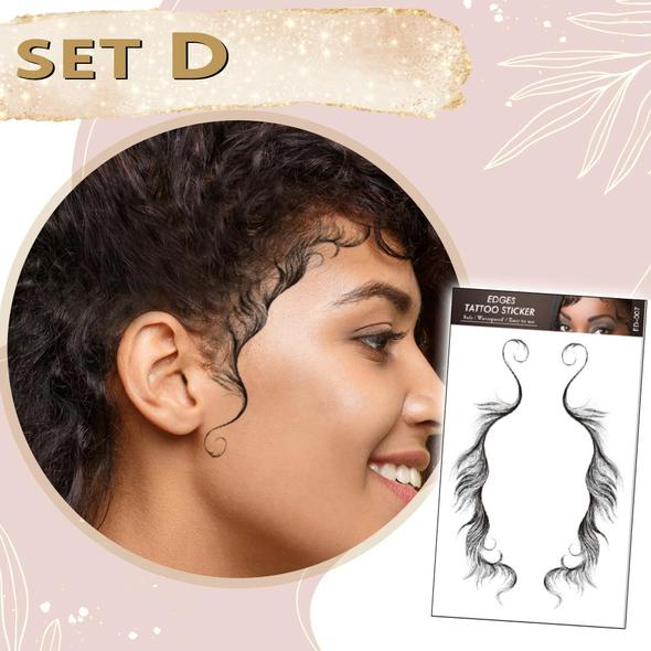 8D Hair Edge Tattoo Sticker