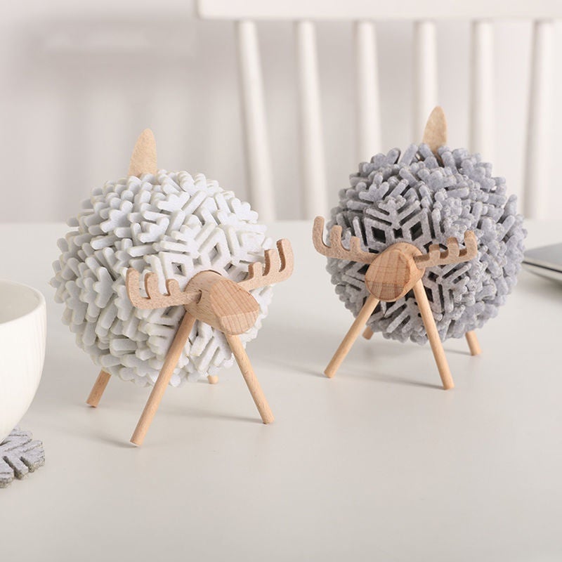 Creative Reindeer Felt Coasters