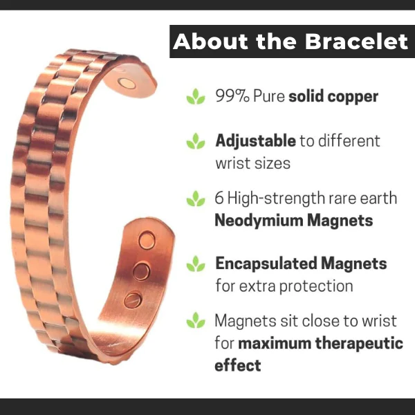 flysmus Pure Copper MagneticTherapy Bracelet