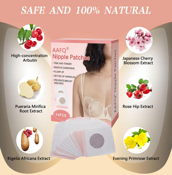 AAFQŽ Plump Up & Tighten Skin & Soft & Pinkify Nipple Patches