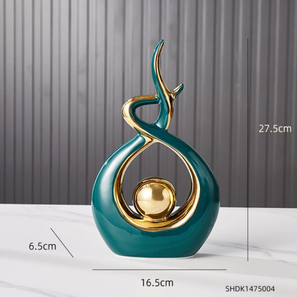 Modern Abstract Art Ceramic Statue