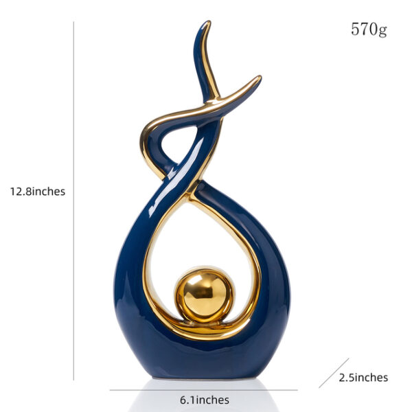 Modern Abstract Art Ceramic Statue