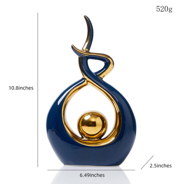 Modern Abstract Art Ceramic Statue