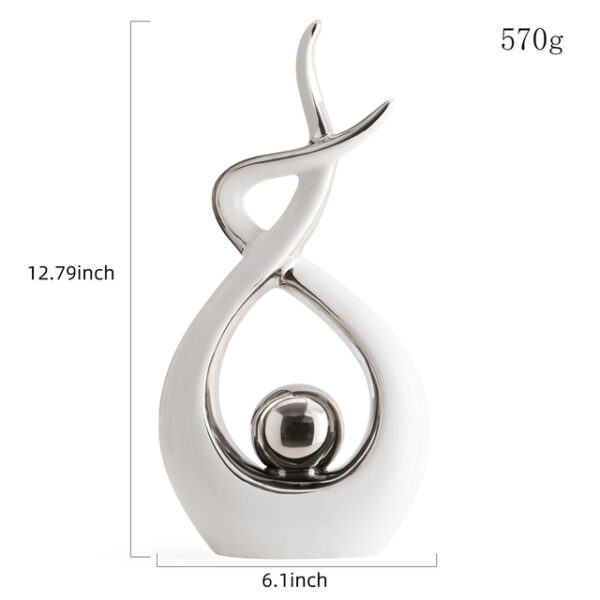 Modern Abstract Art Ceramic Statue