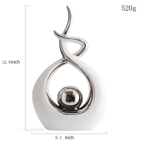 Modern Abstract Art Ceramic Statue