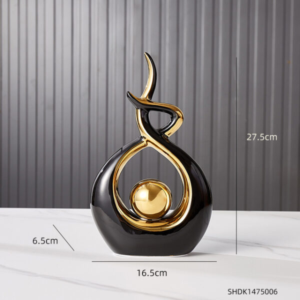 Modern Abstract Art Ceramic Statue