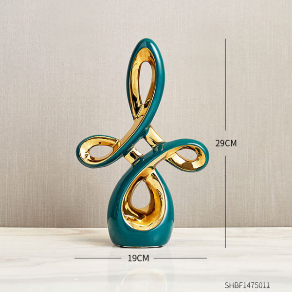 Modern Abstract Art Ceramic Statue