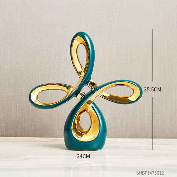 Modern Abstract Art Ceramic Statue