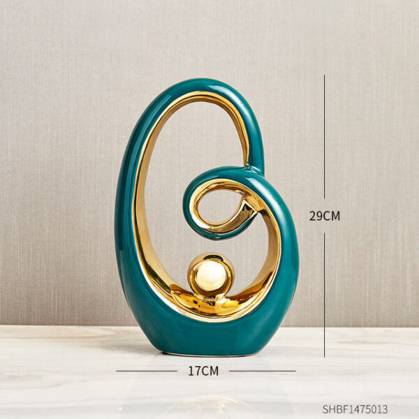 Modern Abstract Art Ceramic Statue