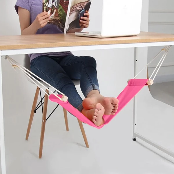 Adjustable Underdesk Foot Hammock