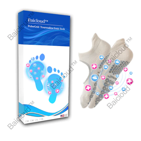 Baicloud PulseGrid Tourmaline Ionic Socks