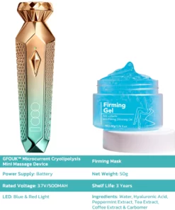 GFOUK Microcurrent Cryolipolysis Mini Massage Device