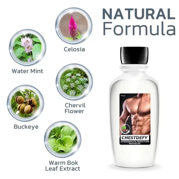 Chestdefy Gynekomastia Reduction Massage Oil