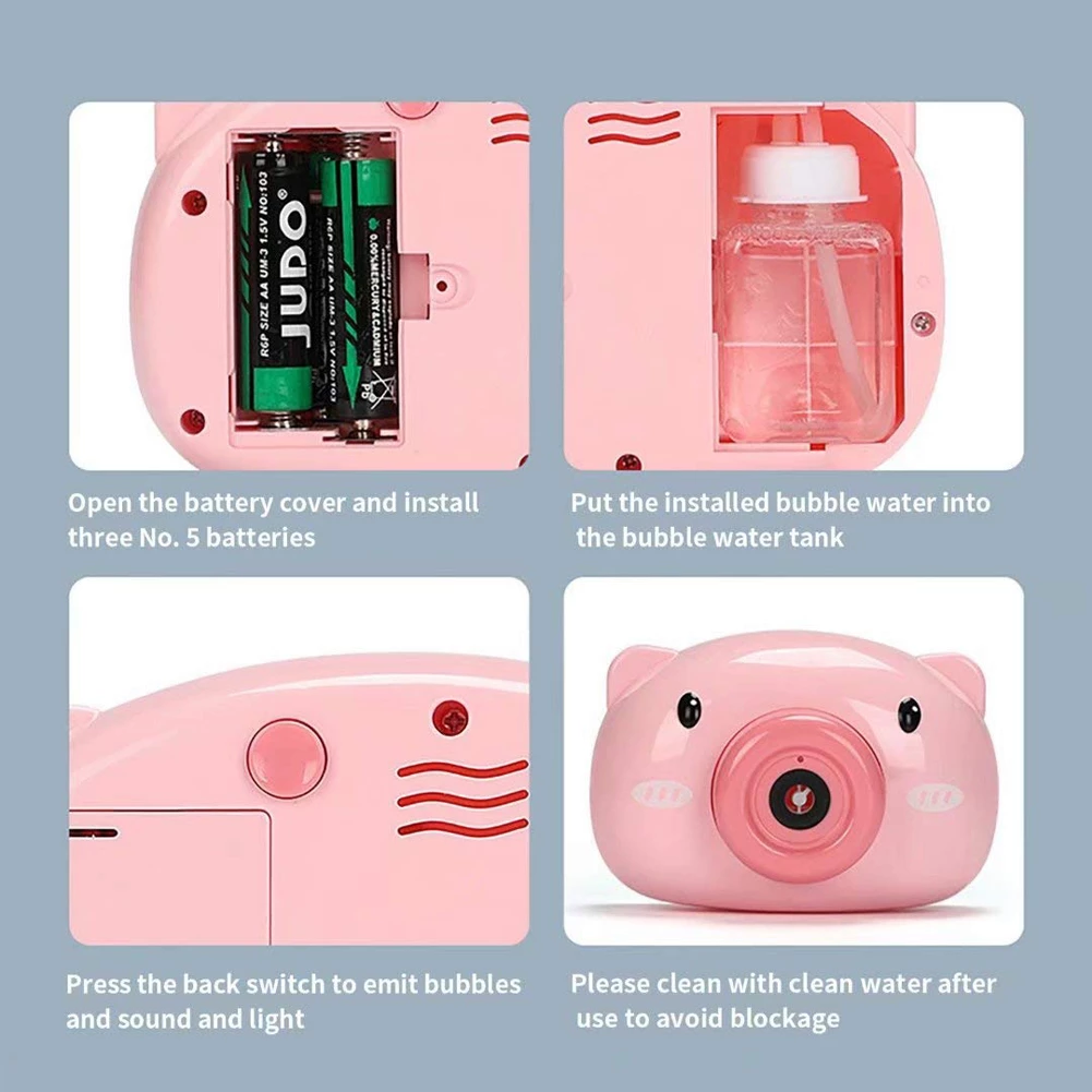 Camera Bubble Blowing Toys