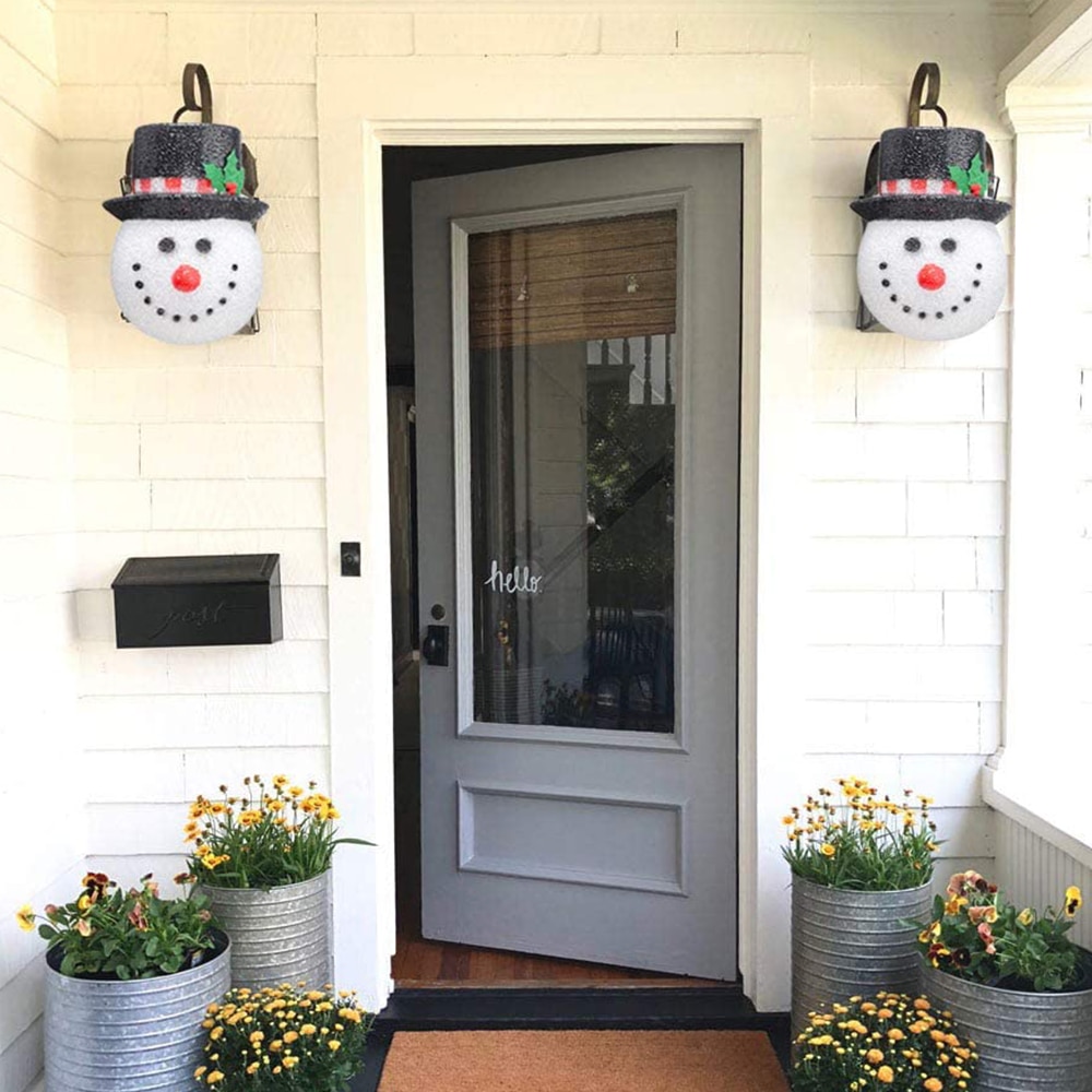 Snowman Porch Light Covers