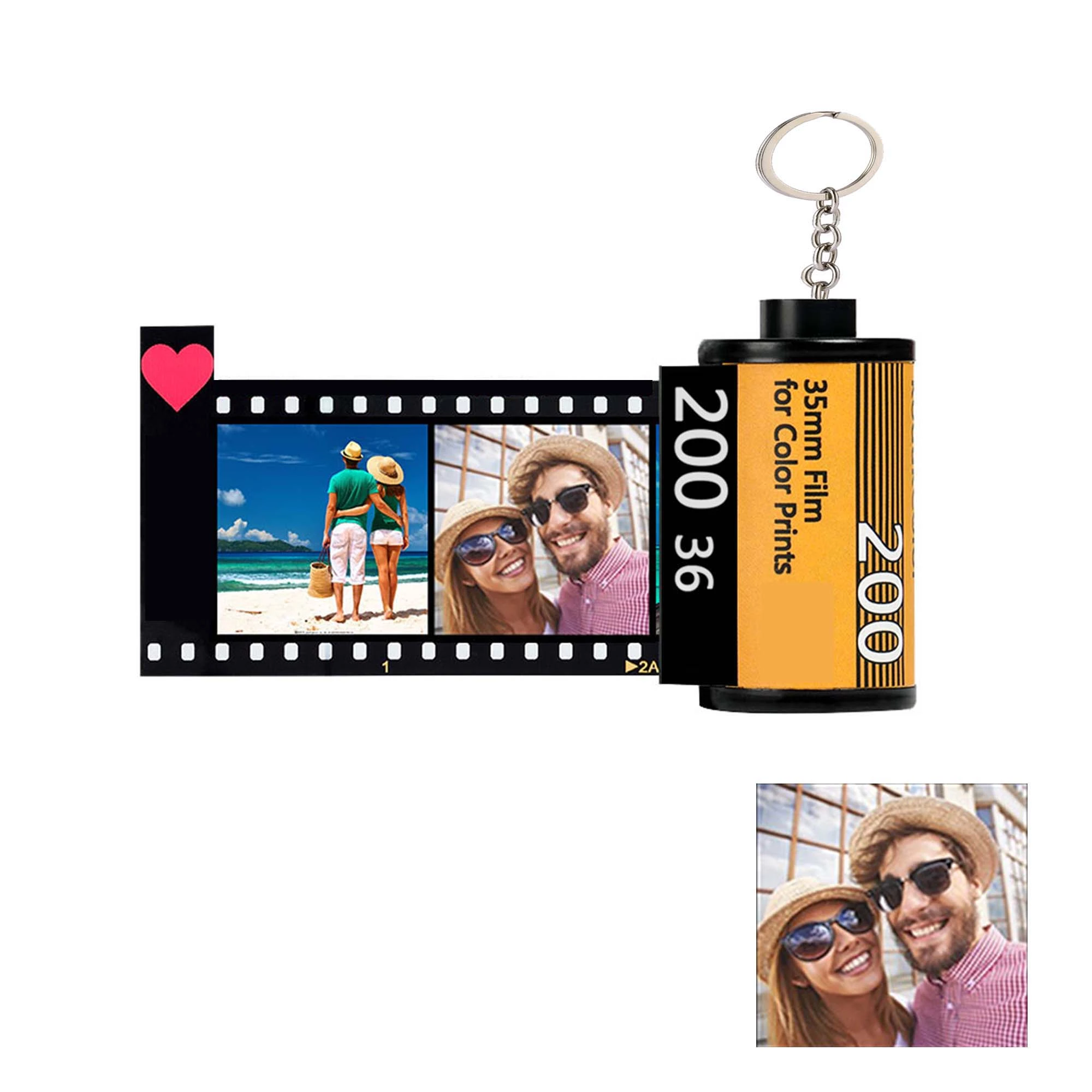 Custom Colorful Camera Roll Keychain