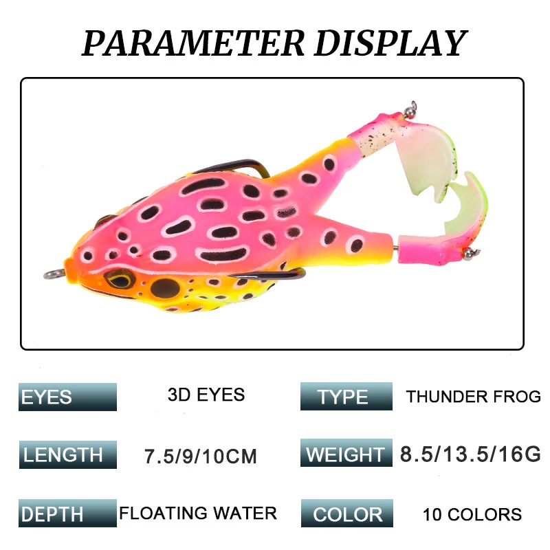 Double Propeller Frog Soft Bait