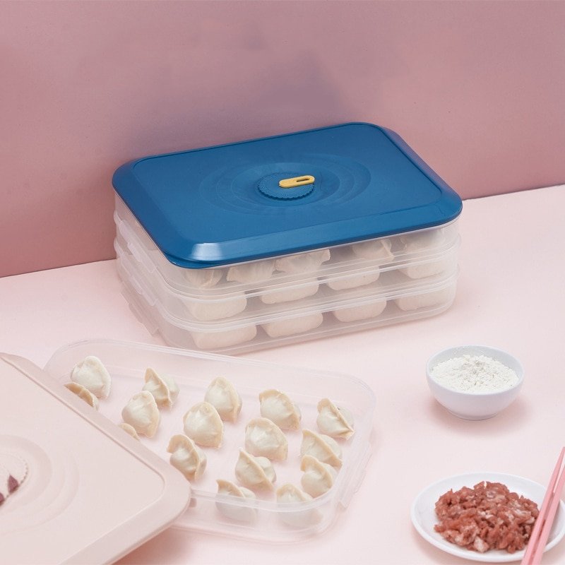 Multi Layers Stacking Fresh Keeping Dumpling Box