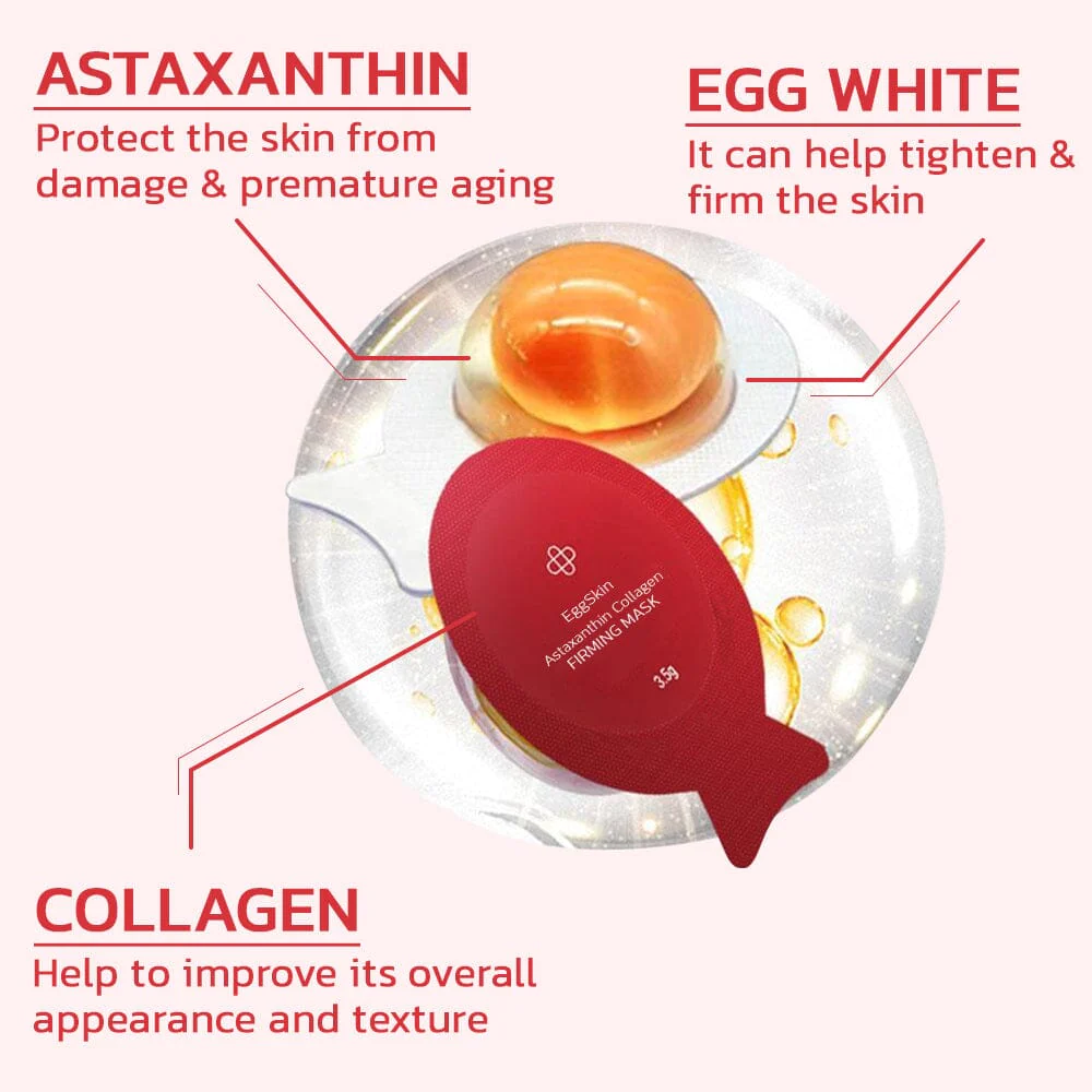 Flysmus EggSkin Astaxanthin Collagen Firming Mask