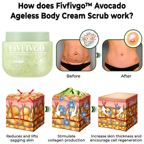 Oveallgo Avocado Ageless Body Cream Scrub