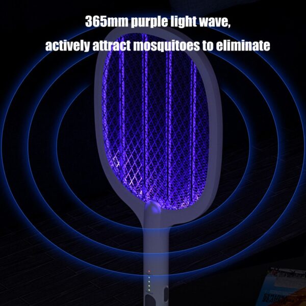 2-in-1 Electric Swatter & Night Mosquito Killing Lamp