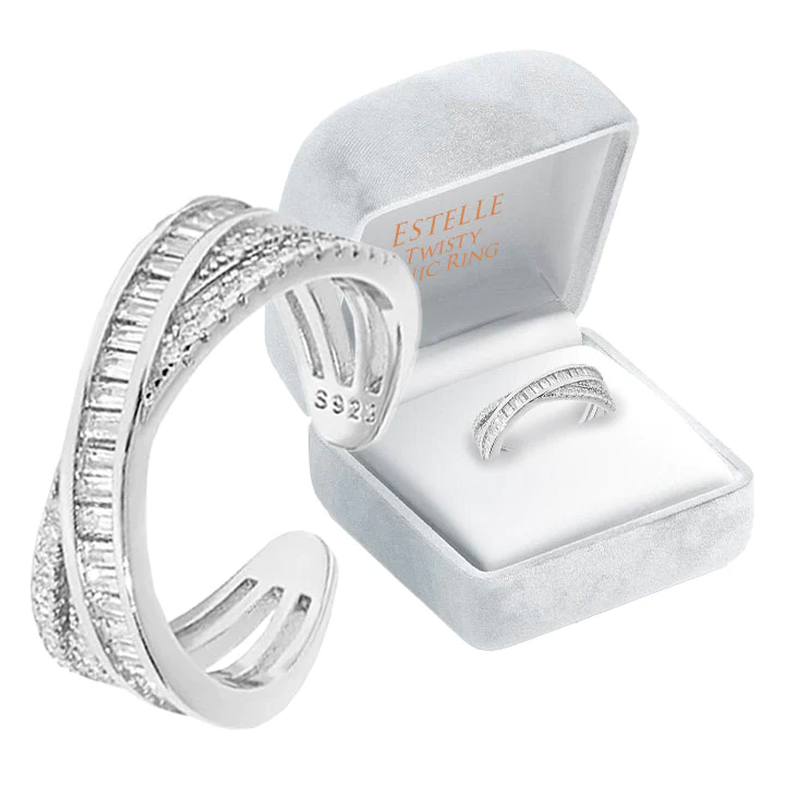 Oveallgo Twisty Ionic Ring