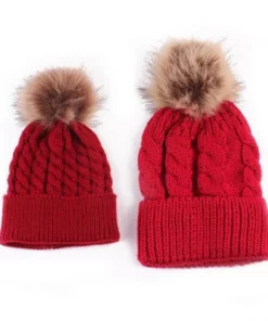 Mommy & Me Matching Faux Fur Beanies