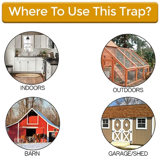 GlideTrap Flip N Slide Bucket Lid Mouse Traps