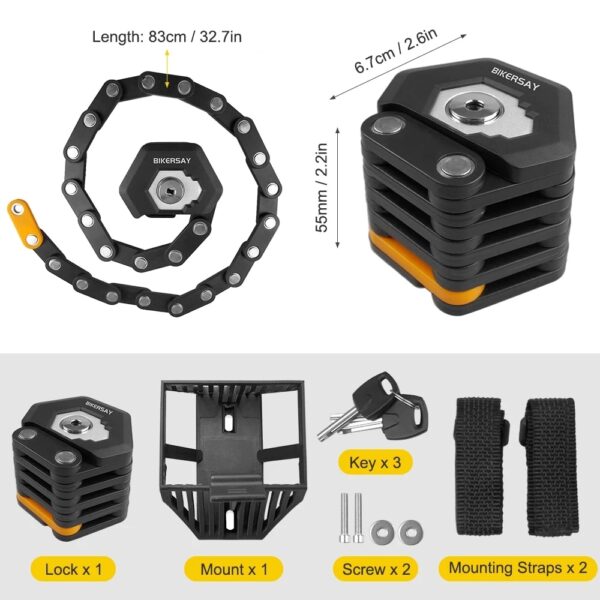 High Security Anti-Theft Bicycle Hamburg Lock