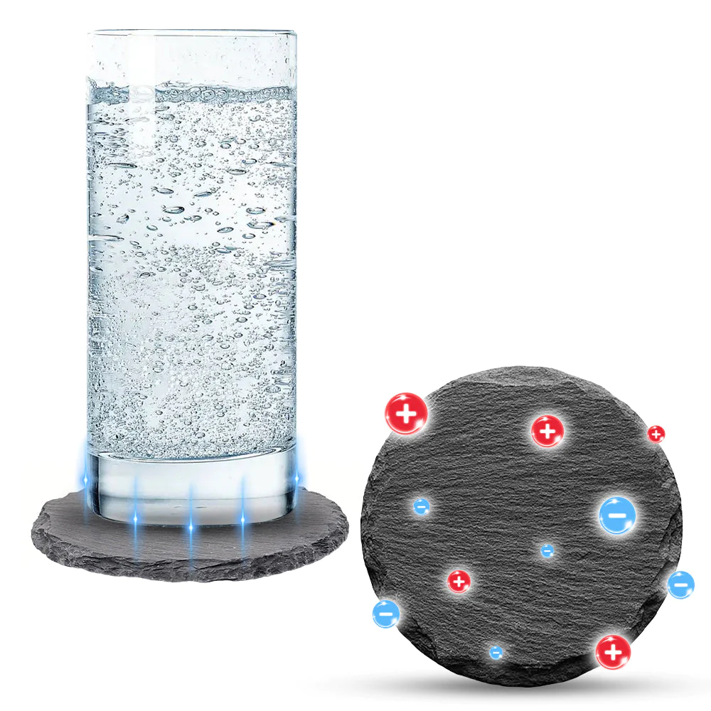 Ionomate Hydrogen-Rich Ion Water Detoxing Tourmaline Energy Coaster