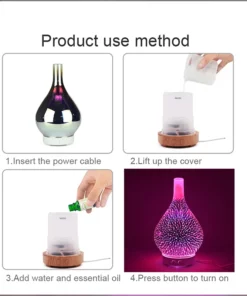 3D Ultrasonic Aromatherapy Diffuser