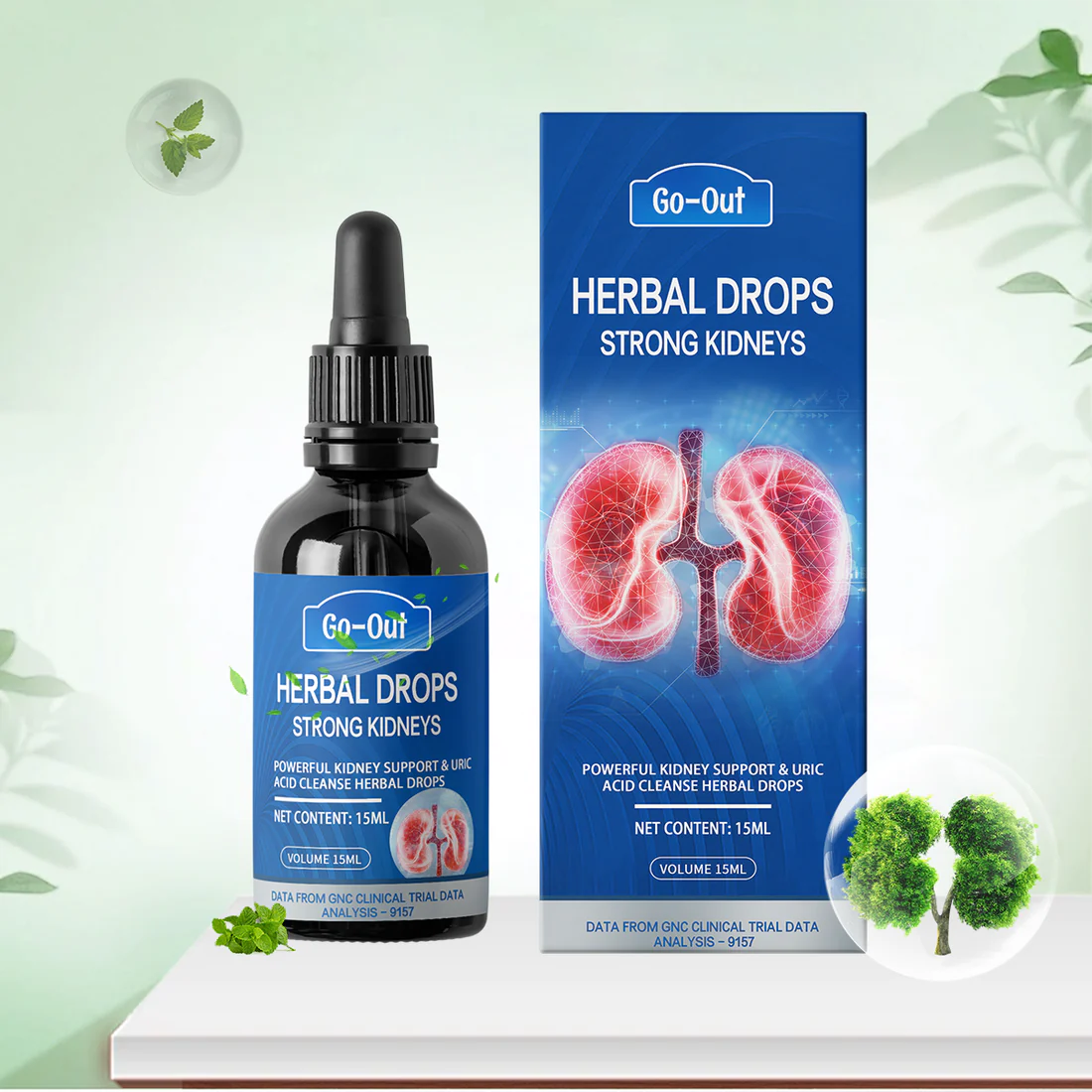 GoOutŽ PRO Powerful Kidney Support & Uric Acid Cleanse Herbal Drops