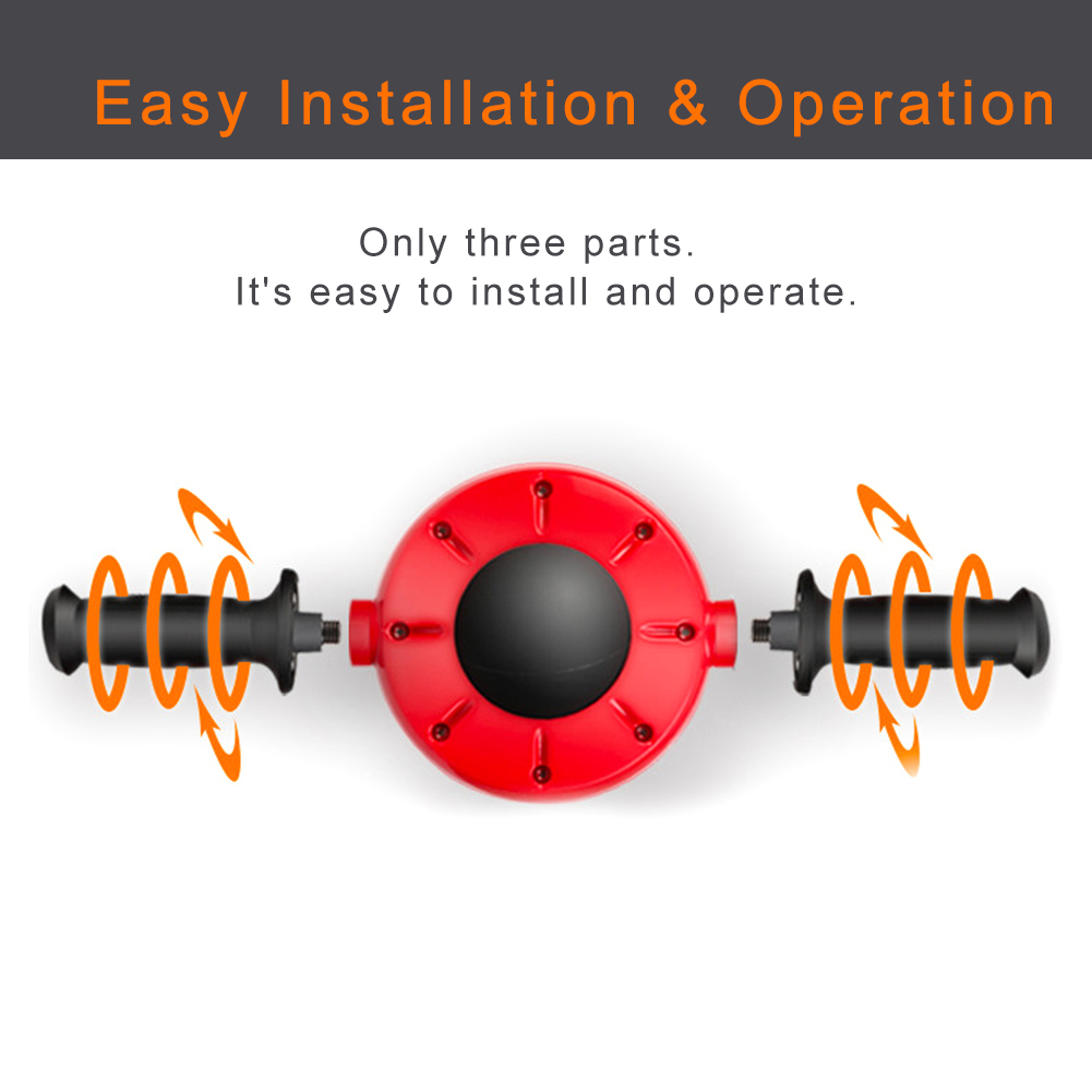 360° Abdominal Wheel Roller Muscle Trainer