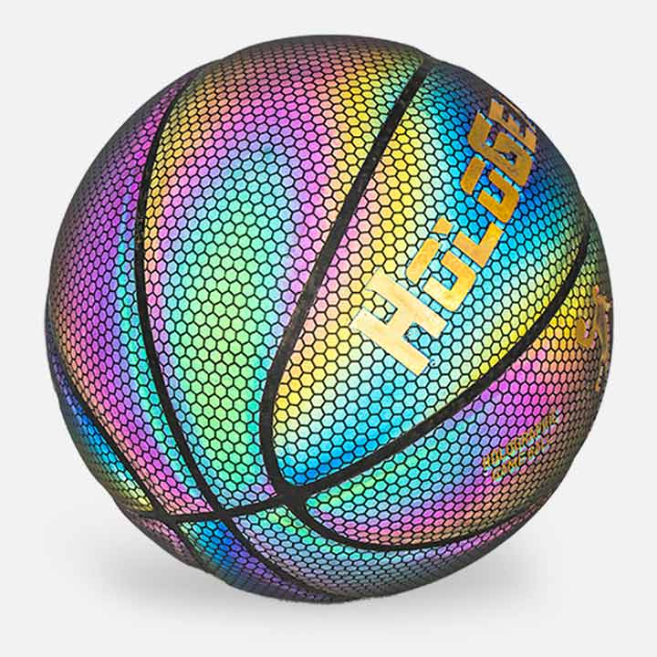 Holographic Reflective Glowing Basketball