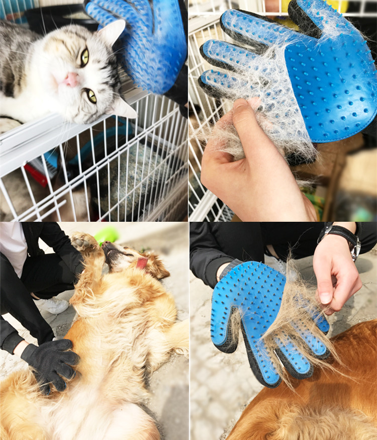 Pet Deshedding Brush Glove (Great for Cats/Dogs)