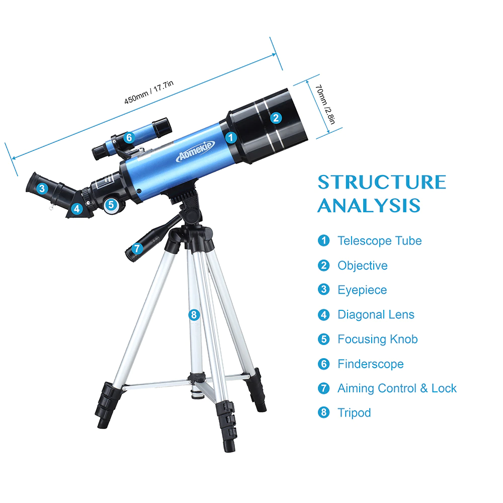 Telescope Lan Astronomical Monocular With Tripod