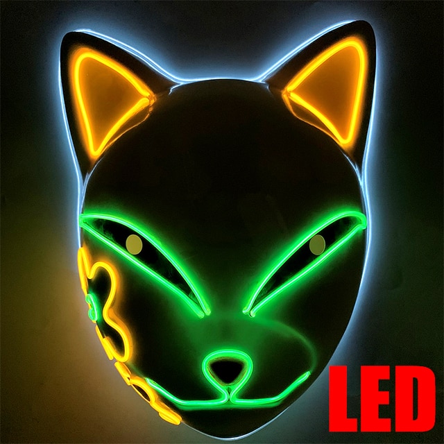 Luminous Line LED Cat Face Mask