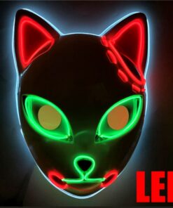 Luminous Line LED Cat Face Mask