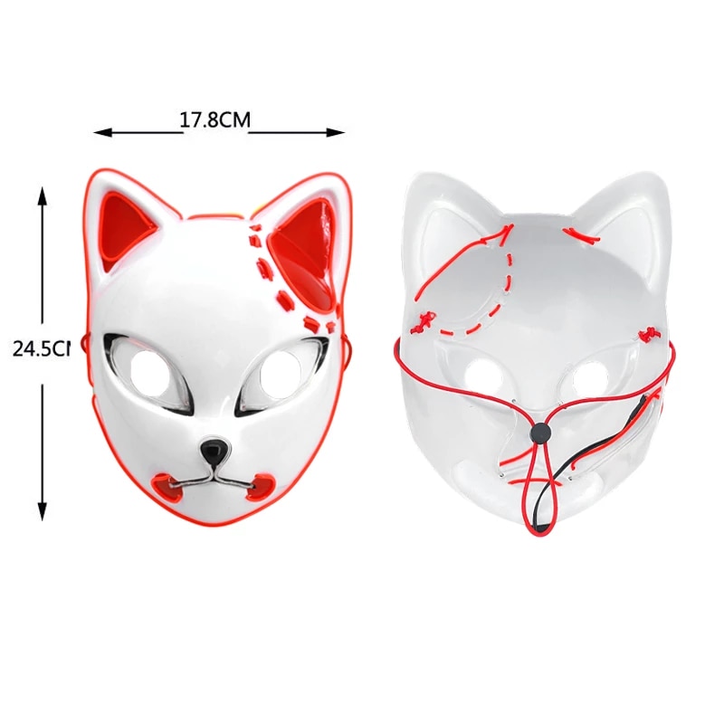 Luminous Line LED Cat Face Mask