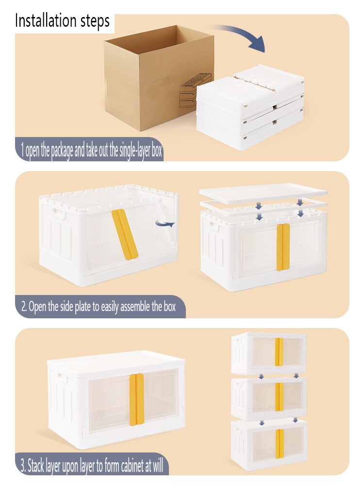 Minimalist Assembly Free Storage Cabinet