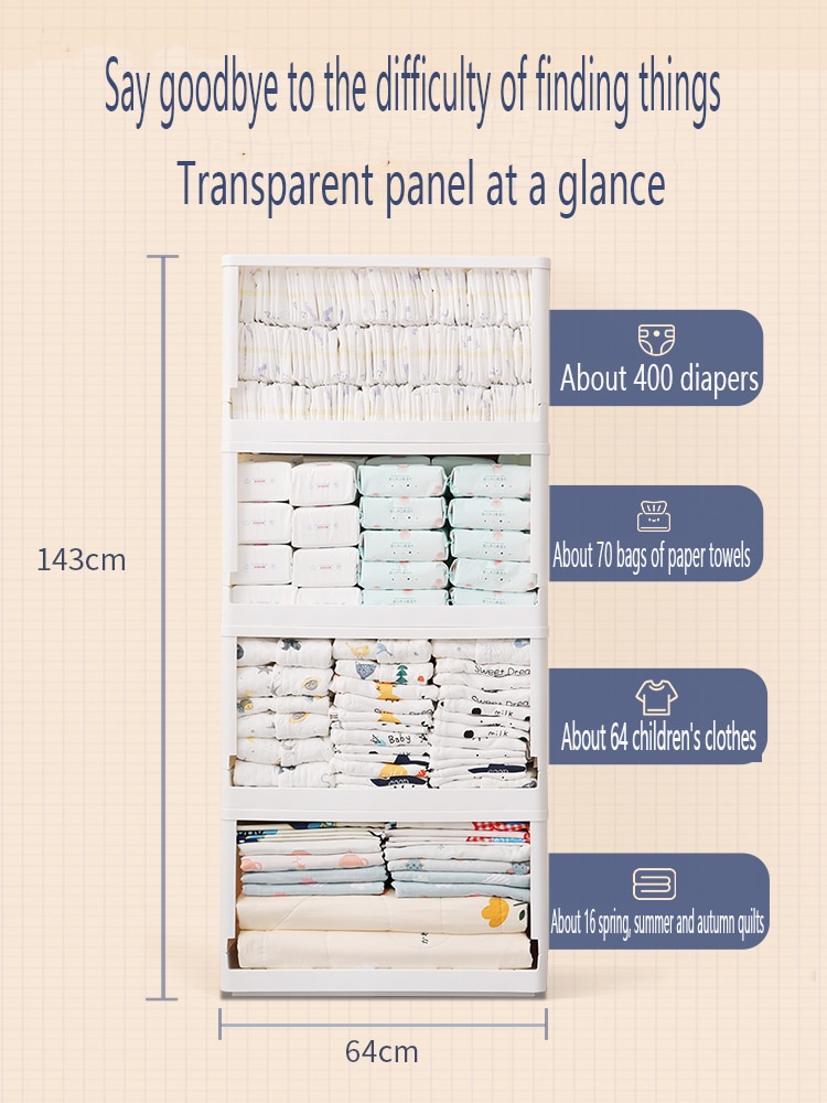 Minimalist Assembly Free Storage Cabinet