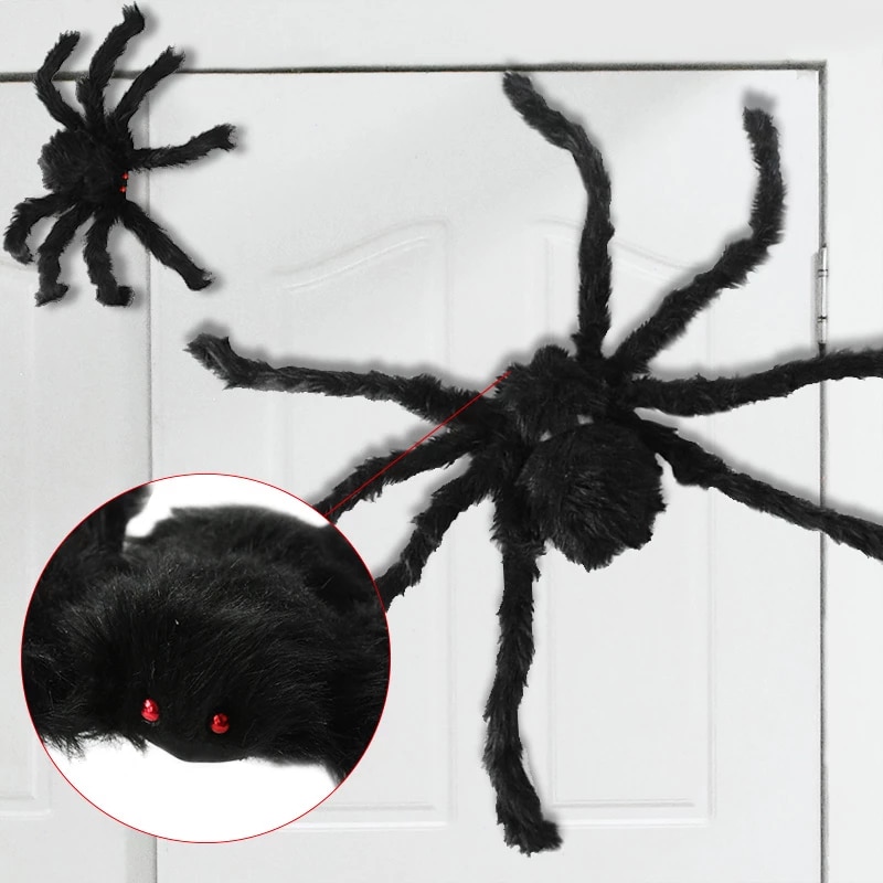 Halloween Glowing Plush Spider