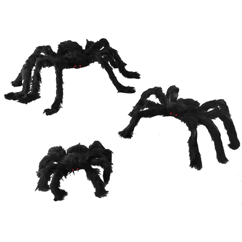 Halloween Glowing Plush Spider