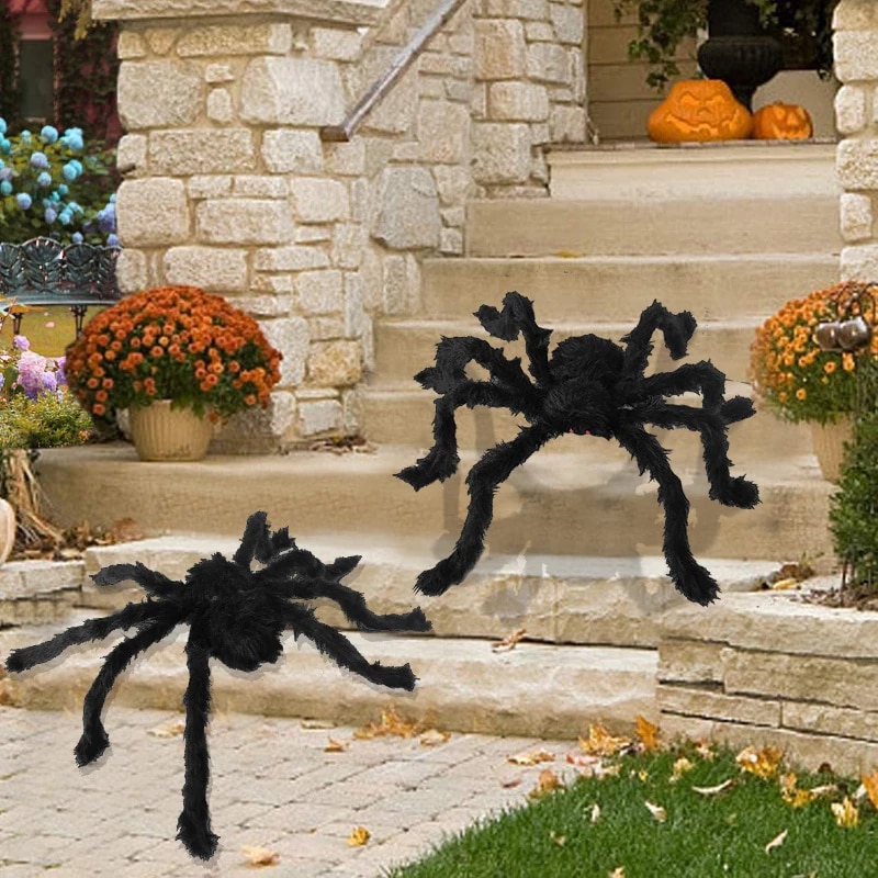 Halloween Glowing Plush Spider