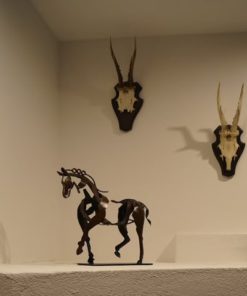 Handmade Metal Horse Sculpture