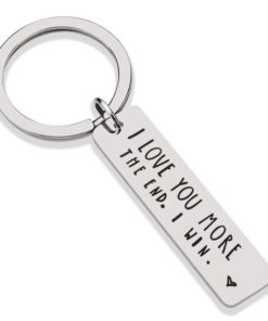 I LOVE YOU MORE THE END I Win Key Chains