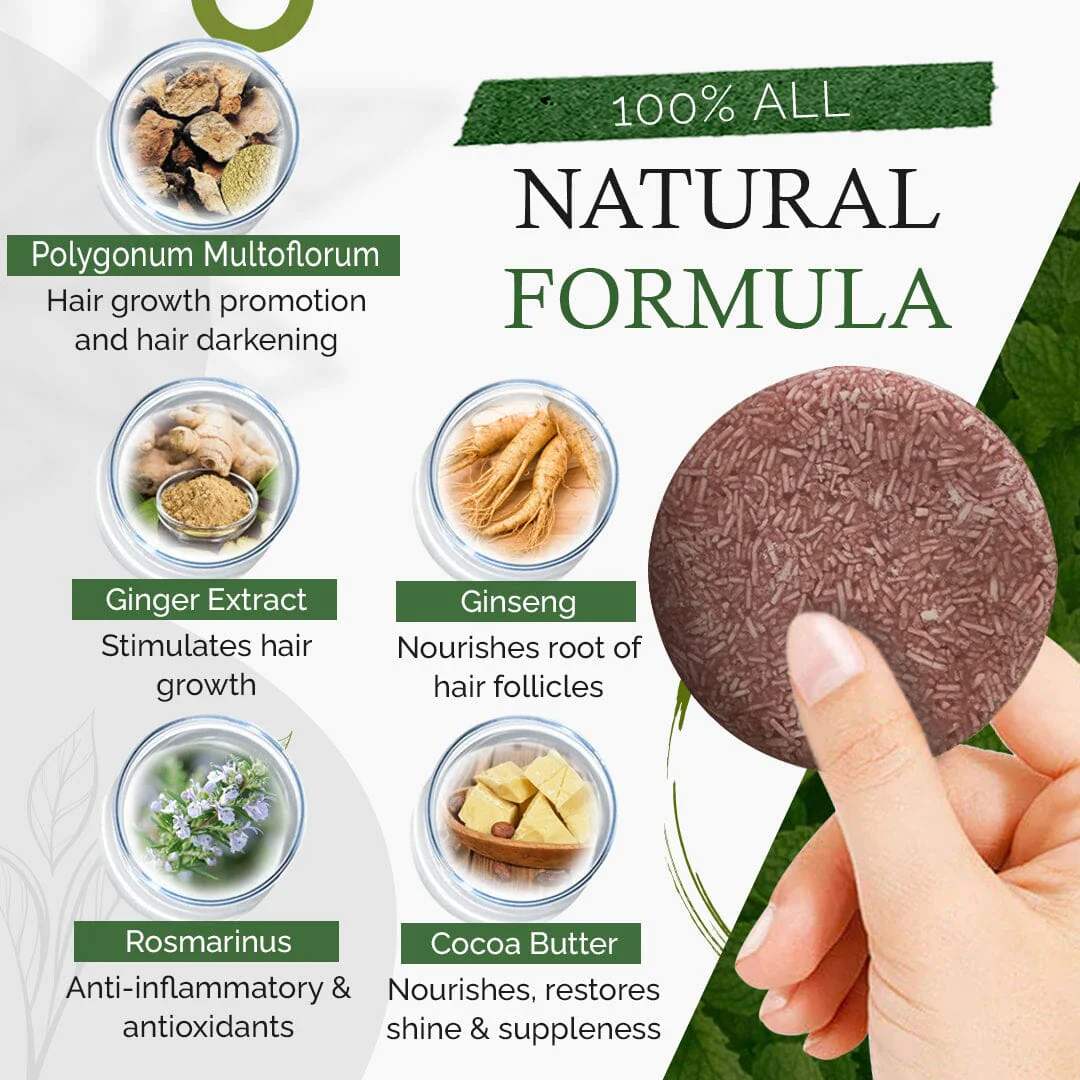 HueRenew Hair Darkening Shampoo Bars